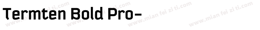 Termten Bold Pro字体转换
